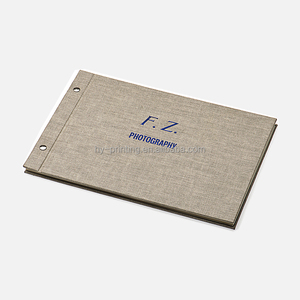 Customized Cloth Covered Casebound Screw Post <strong>Binding</strong> Presentation <strong>Folder</strong> with Custom Color and Hot Gold Stamping - Product Image 3