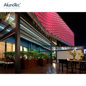 Gazébo <span class=keywords><strong>solaire</strong></span> de jardin rétractable en aluminium, toit rétractable, bâche de Pergola, de haute qualité, 2 pièces - Product Image 6