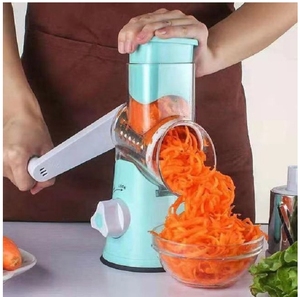Râpe à fromage manuelle rotative en plastique, coupe-légumes, trancheuse à pommes de terre, mandoline, hachoir multifonctionnel, portable pour la cuisine - Product Image 4