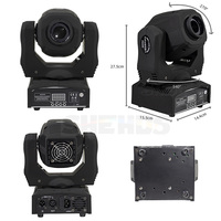 Shehds LED Spot 60W Gobos Mini Cabeza Móvil Iluminación DJ Festivales Disco Home DJ Disco Escenario Teatro