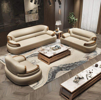 Canapé sectionnel en cuir artificiel européen, cadre en bois massif, design moderne, utilisation hôtelière, bonne qualité, prix bas