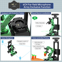 Robot educativo ROS JetAuto Pro Mecanum ruedas vehículo con brazo robótico 6DOF soporte SLAM 3D Reconocimiento de seguimiento de visión de profundidad
