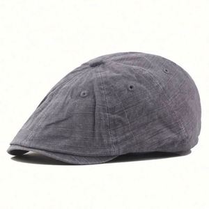 Gorra Newsboy Lisa de Color Sólido, Estilo Casual Deportivo, Ajustable, Unisex, Venta al Por Mayor - Product Image 4