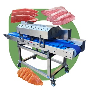 Beef Jerky Chicken Braest Förderer Typ Steak Frisches rohes Fleisch ohne Knochen Strip Cut Cutter Slice Slicer 2mm Maschine - Product Image 1