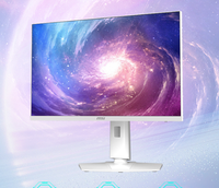 Monitor LCD Gaming MAG274QRFW X32 27-inci 2K 60Hz IPS yang Dapat Diputar dan Tingginya Dapat Disesuaikan, Waktu Respons 1ms, 99% SRGB Putih