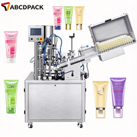 Machine de remplissage et de scellage automatique rotative pour tubes souples avec fonction de découpe pour crèmes et onguents cosmétiques