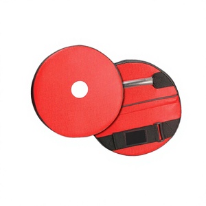 Saibro Red Neoprene Focus Pad With Adjustable <b>Velcro</b> <b>Strap</b> For Martial Arts Training Sparring Target Hook Loop Closure - Product Image 2