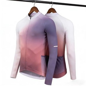 Maillot de cyclisme Zede de haute qualité à manches longues, léger, respirant, coupe-vent, unisexe, séchage rapide, fermeture éclair intégrale pour événements de cyclisme sur route - Product Image 3