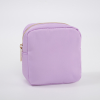 RTS – petite pochette de maquillage imperméable à paillettes pour femmes et filles, avec patchs de lettres en Chenille, à la mode, Durable
