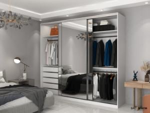 Luxury <b>Wardrobes</b> Bedroom Furniture Wooden Household Bedroom <b>Wardrobe</b> Combination <b>Wardrobe</b> - Product Image 4