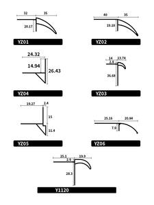 Ligne d'égouttement de bec d'aigle en aluminium imperméable pour le produit d'accessoires de tuile de déviation de <span class=keywords><strong>seuil</strong></span> et de fenêtre - Product Image 6