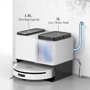 Robot hút bụi lau nhà tự động, lau khô và ướt, tự động sạc, có vùng không hút bụi, tự làm sạch, lau thảm - Product Image 1