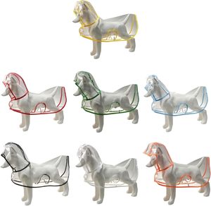 Wholesale Factory Price 100% Transparent <b>Waterproof</b> Pet <b>Dog</b> Clear Rain Coat <b>Jacket</b> Hooded Slicker Poncho Rainwear Raincoat - Product Image 3