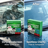 Comprimé effervescent nettoyant pour vitres de voiture, élimine la saleté et les résidus d'insectes pour le nettoyage du pare-brise de voiture, OEM