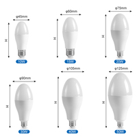 Bon prix, ampoule LED en forme de A 10W-50W B22/E27 pour usage domestique et en entrepôt, CRI élevé 80, efficacité 80lm/W, durée de vie 50000h, garantie 3 ans