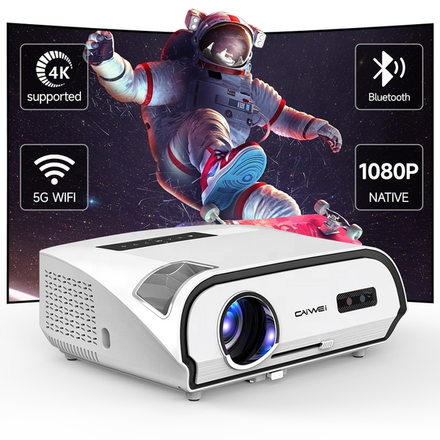 Factory OEM/ODM A12+ LCD Projector Android 9.0 High Bright HD 4K Smart Projector Daytime Light on Projector Home Theater