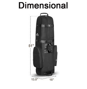 कस्टम नायलॉन पॉलिएस्टर कैनवास हार्ड टॉप क्लब डफेल गोल्फ स्टैंड बैग पुरुषों के लिए पहियों के साथ गोल्फ यात्रा बैग कवर ले जाते हैं - Product Image 3