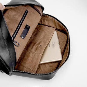 Paquet d'ordinateur Sac à outils Kit Genuin Sac à dos d'ordinateur Mode Messenger Travail Affaires Manches Courtese Cuir Imperméable Tricot - Product Image 5