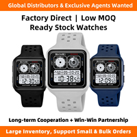 SKMEI # Jam Tangan Digital Desain Kotak Plastik TPU 2688 Grosir Langsung Pabrik dengan Stopwatch Alarm Chime Timer Hitung Mundur