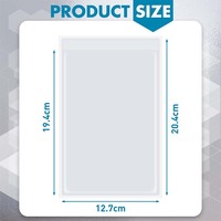 PVC souple 5x8 pouces poches Index auto-adhésif collant étiquette de prix étiquette magasin billet permis porte-carte