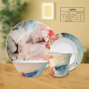 Romántico simple hueso fino porcelana platos de boda <span class=keywords><strong>loza</strong></span> China juegos de cena de lujo <span class=keywords><strong>para</strong></span> bodas - Product Image 5