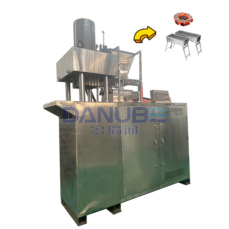 Big Loading Material Stainless Steel Hydraulic Coal Powder Forming Equipment PLC Control Mineral Charcoal Briquette Machinery