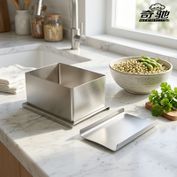Presse à tofu en acier inoxydable 304, résistante à la rouille, pour usage commercial en restaurant, durable, ustensiles de cuisine durables, logo personnalisé