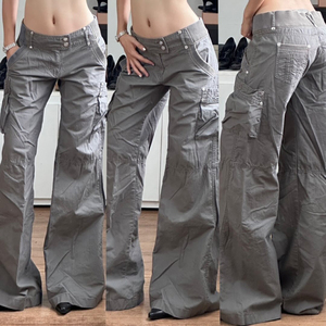 Factory Direct Casual American Retro Eco-Friendly <b>Jeans</b> Plus Size Low Waist Denim Color Blocking Relaxed Fit Women's Trousers - Product Image 6