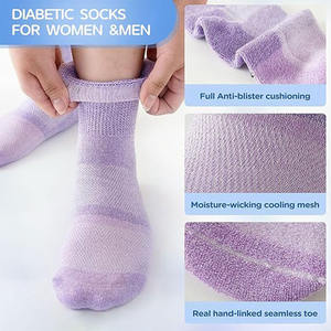 Grosir kaus kaki <span class=keywords><strong>diabetes</strong></span> tanpa ikatan dengan jari kaki mulus - Product Image 3