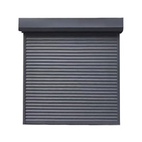 Porte de garage électrique enroulable en aluminium anti-pincement, design sécurisé, avec fonctions antivol et anti-poussière pour entrepôt et magasin