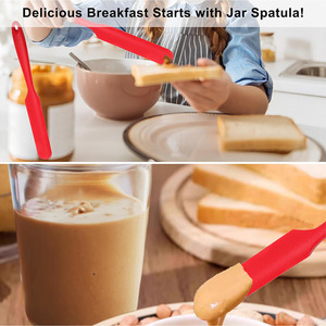 Thực phẩm cấp <span class=keywords><strong>Silicone</strong></span> Thìa chịu nhiệt <span class=keywords><strong>Silicone</strong></span> Jar <span class=keywords><strong>scraper</strong></span> mứt spreader Bánh kem bơ spatulas trộn bột <span class=keywords><strong>scraper</strong></span> - Product Image 2
