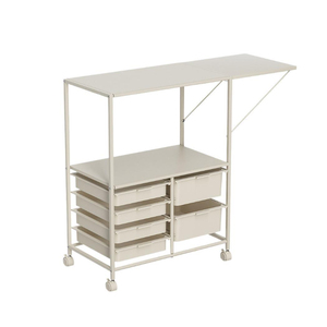 Étagère de rangement de cuisine multifonctionnelle <span class=keywords><strong>avec</strong></span> plateau coulissant, <span class=keywords><strong>chariot</strong></span> de rangement mobile à plusieurs niveaux pour <span class=keywords><strong>four</strong></span> à micro-ondes - Product Image 6