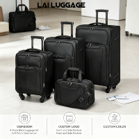 Valise de luxe en tissu Oxford 1680D avec serrure TSA, roulettes silencieuses et port de charge USB, valise de voyage 1680D