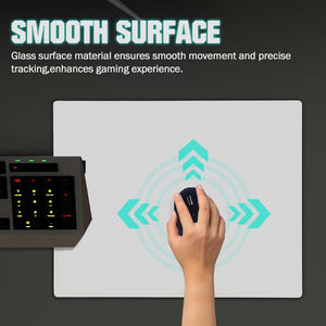 Tappetino per Mouse da Gaming in Vetro Ultra Liscio e Resistente all'Acqua con Dimensioni e Colori Personalizzabili Disponibile - Product Image 3