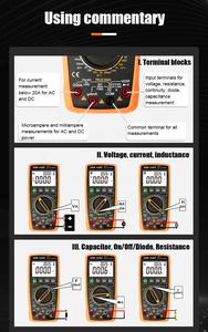 Vc9805a חדש + ביצועים טובים multimeter משתמש lcd עם דמות גבוהה 27m-1 - Product Image 3