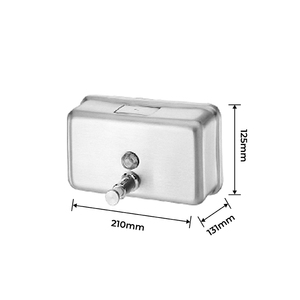 Distributeur de savon mural FANDA au design moderne, en acier inoxydable brossé, écologique, capacité de 1200 ml, garantie d'un an - Product Image 2