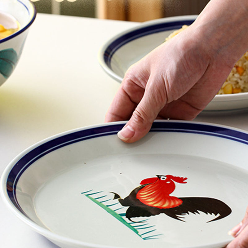 Retro Rooster Ceramic Plates - Perfect for All Occasions