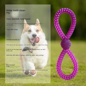 ยาง TPR 8-shaped เป็นมิตรต่อสิ่งแวดล้อมของเล่นสุนัขยาง TPR ทนต่อการกัดฟันแบบโต้ตอบสำหรับสุนัขใหญ่ทุกวัน - Product Image 2