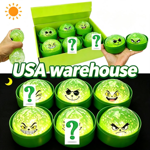 Jouets Squishy <span class=keywords><strong>de</strong></span> Noël en provenance des États-Unis : Ensembles <span class=keywords><strong>de</strong></span> Jouets Squishy en forme <span class=keywords><strong>de</strong></span> Dumpling, Jouets Fidget Squishy Dim Sum Verts Lumineux dans le Noir et Amusants - Product Image 1