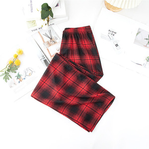 女性用カジュアルワイドレッグニットパンツ夏秋プラスサイズソリッドパターンラウドスピーカーデザイン通気性ミッドウエストフラット - Product Image 3