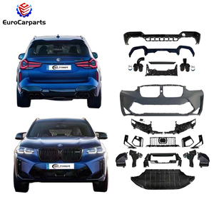 <span class=keywords><strong>2021</strong></span> + BM <span class=keywords><strong>X3</strong></span> G01 LCI mise à niveau vers X3M F97 LCI 2022 Kit carrosserie nouveau PP calandre de pare-chocs avant lèvre arrière embouts d'échappement accessoire de voiture - Product Image 1