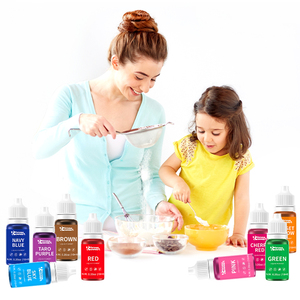 Trung Quốc nhà máy bán buôn chất lỏng màu sắc thực phẩm màu nước dựa trên chất lỏng Màu 25 màu sắc cho thực phẩm đồ uống nước giải khát DIY Baking - Product Image 3