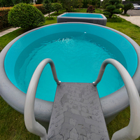 Piscine gonflable personnalisée, nouvelle, ronde ou carrée, en PVC, grande taille, pour adultes, idéale pour les fêtes et les baignades.
