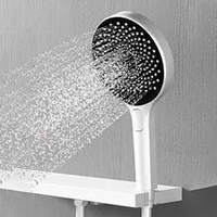 Système de douche de luxe haut de gamme avec affichage numérique poli, 3 fonctions, robinets thermostatiques encastrés, cascade douce pour salle de bain