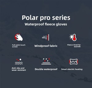Găng tay trượt tuyết ngoài trời mùa đông có thể sạc lại bằng USB, chống thấm nước, ấm áp, màn hình cảm ứng điện, pin sưởi ấm cho trượt ván trên tuyết, đi xe máy - Product Image 4