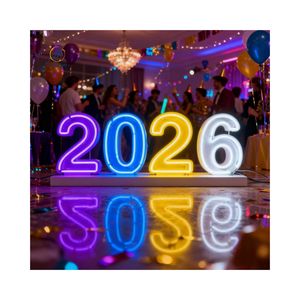 Grande supporto luce numeri decorazione di nozze fornitura per festa 3ft con luci numero gigante 4ft lettera tendone sposami Mr e Mrs - Product Image 4