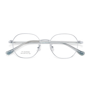 TIT-ALLOYSTEEL Monturas de gafas ovaladas 3035 50-19-145 Montura completa Unisex Lentes reemplazables Lentes de resina - Product Image 1