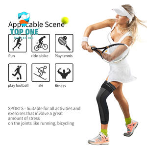 Top One Offre Spéciale Haute Compression Élastique Réglable Genou Manches Meilleure Genouillère Pour Hommes Femmes Genouillère - Product Image 3