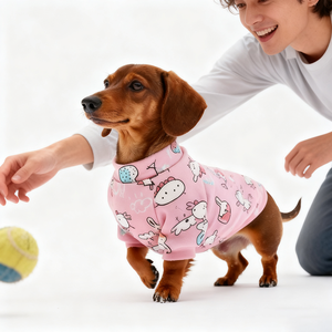 קריקטורה חמוד לחיות מחמד קיץ וסטים מזדמנים כלבלב חולצת טריקו עבור חיות מחמד קטנות - Product Image 4