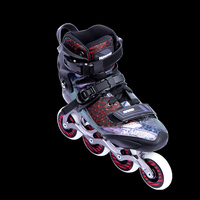 Chaussures de patins à roues alignées en Fiber de carbone populaires chaudes pour enfants et adultes chaussures de patins de Slalom de taille fixe chaussures de patins de Freestyle